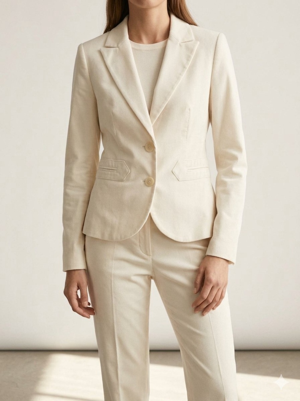 Vero Moda Cream Tailored Blazer